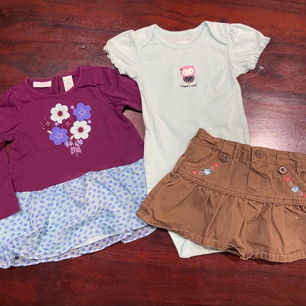 flowers and frills bundle I size 18 mo